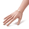 Oval Natural Pearl Beaded Slider Bracelet X-BJEW-JB09315-02-3