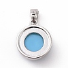 Synthetic Turquoise Charms KK-C245-01P-2