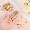 50Pcs Flat Round 304 Stainless Steel Stud Earrings Findings STAS-BBC0005-85C-3