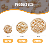 120Pcs 3 Styles Brass Hollow Beads KK-HY0001-70-2