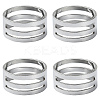 4Pcs Brass Rings RJEW-YW0001-06P-1