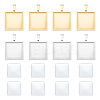 DIY Blank Square Pendant Making Kit DIY-UN0005-45-1