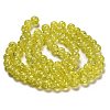 Spray Painted Crackle Glass Beads Strands X-CCG-Q001-10mm-04-4