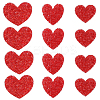30Pcs 3 Styles Heart Glass Rhinestone Applique Patch DIY-GF0009-88-1