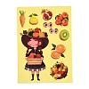 6Pcs Thanksgiving Day Cartoon Paper Self-Adhesive Picture Stickers STIC-C010-30-3