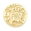Halloween Series Wax Seal Brass Stamp Heads AJEW-M039-01P-2