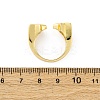 Brass Micro Pave Cubic Zirconia Adjustable Cuff Rings for Women RJEW-U053-02G-5