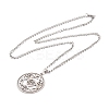 304 Stainless Steel Enamel Necklaces NJEW-Q338-08P-2