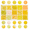 375Pcs 15 Color Spray Painted Crackle Glass Beads DIY-PH0003-88-1