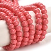 Painted Glass Bead Strands DGLA-S071-4mm-B34-2