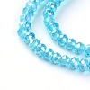 Electroplate Glass Beads Strands LS-EGLA-R048-2mm-08-1