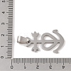 Non-Tarnish 201 Stainless Steel Pendants STAS-A094-10P-3