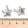 304 Stainless Steel Pendants STAS-L022-364P-3