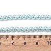Electroplated Shell Pearl Beads Strands BSHE-G041-4mm-03-4