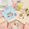 12Pcs 6 Style Alloy Enamel Lollipop Ice Cream Charm Locking Stitch Marker HJEW-PH01568-4