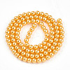 Baking Paint Pearlized Glass Pearl Bead Strands HY-N002-4mm-A08-3