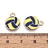 Alloy & Enamel Pendants ENAM-T021-72G-02-3