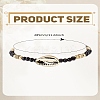1Pc Bohemian Glass Seed Bead & Natural Cowrie Shell Beaded Anklets AJEW-LP0006-55-2