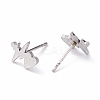 Tarnish Resistant Unisex 304 Stainless Steel Stud Earrings LS-EJEW-E254-06P-3