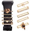 10Pcs Heart & Lightning Bolt Alloy Watch Band Charms Set FIND-NB0003-21-1