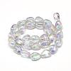 Plated Natural Quartz Crystal Beads Strands G-R439-34B-2