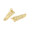 Brass Micro Pave Clear Cubic Zirconia Pendants KK-B139-24A-G-2