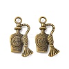 Tibetan Style Alloy Liquor Bottle Pendants X-TIBEP-A100796-AB-LF-1