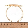 Alloy & Iron Cuff Bangles for Women BJEW-F501-01B-KCG-5