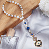 Heart with Evil Eye Alloy Enamel Hanging Ornaments HJEW-DR00016-4