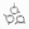 Tarnish Resistant 304 Stainless Steel Smooth Surface Spring Ring Clasps LS-STAS-H396-D-02P-1