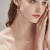 12Pcs 2 Colors Brass Micro Pave Cubic Zirconia Charms KK-FH0007-76-7