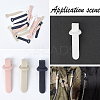 24Pcs 4 Colors Imitation Leather Zipper Pull Fixer Replacement for Tab Luggage Purse Repair Accessories DIY-GF0011-62A-4
