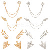 Alloy Rhinestone Hanging Chain Brooches &  Tie Collar Pis JEWB-CY0001-02-1