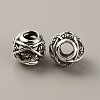 Tibetan Style Alloy European Beads FIND-TAC0002-065E-01-1