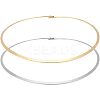 Unicraftale 2Pcs 2 Colors 304 Stainless Steel Wire Wrap Collar Necklaces Set for Women NJEW-UN0001-34-7