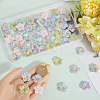 60Pcs 6 Colors Oapque Resin Decoden Cabochons RESI-SC0005-82-3