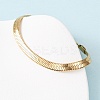 304 Stainless Steel Flat Snake Chain Bracelets LS-BJEW-C134-01B-G-2