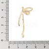 Brass Pave Clear Cubic Zirconia Pendants KK-Z061-20G-02-3
