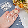 20Pcs 5 Style Mother's Day 201 Stainless Steel & 304 Stainless Steel Pendants STAS-PH0003-97-3