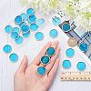 30Pcs Colored Glass Mosaic Tiles DIY-OC0009-45F-3