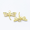 Brass Micro Pave Cubic Zirconia Pendants KK-P133-02G-NR-2