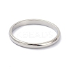 Non-Tarnish 2mm Polished Plain Dome Finger Ring for Girl Women RJEW-C012-05C-P-1