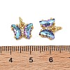 Brass Micro Pave Clear Cubic Zirconia Pendant ZIRC-P079-B01-01-3