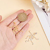 2 Colors 925 Sterling Silver Pendant Irregular Cabochon Settings STER-PH0002-02A-3