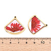 304 Stainless Steel Epoxy Resin Pendants STAS-T072-26-4