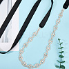 Metal Full Crystal Rhinestone Horse Eye Bridal Waist Belts for Wedding Dress AJEW-WH20080-65F-S-7