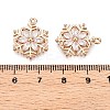 Christmas Brass Micro Pave Cubic Zirconia Pendants KK-R111-009-B01G-3