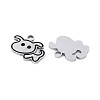 304 Stainless Steel with Enamel Pendants STAS-T073-24P-2