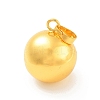 Brass Bell Pendants KK-I682-01A-G-3