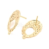 Rack Plating Brass Stud Earring Findings KK-M261-56G-2